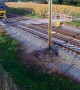 Cyclist escapes death on unguarded train level crossing