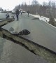 Alaskan Earthquake Creates Huge Cracks In Road