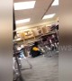 Footage shows the moment students duck under tables as 7.0-magnitude strikes Anchorage, Alaska