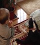 Toddler and Dog Just want to Make Music!