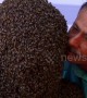 Indian man wins world record for wearing 60,000 bees on his face for four hours