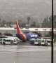 Southwest Plane Rolls Off the End of Runway at Burbank Airport