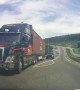 Transport truck stops at the very last second to avoid collision