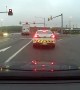 Truck driver runs red light - immediately gets pulled over