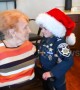 Child 'police officer' spreads Christmas cheer at nursing homes with hugs and flowers