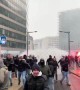 Belgian police fire water cannon at anti-migrant protesters