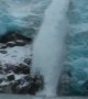 Glacier Makes a Scary Splash!