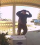 UPS Driver Dances for Home Surveillance Camera