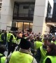 Yellow vest protesters enter town hall and sing French national anthem