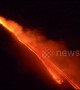 Footage shows smoke and lava flows from erupting Mt Etna