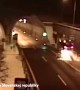 Driver survives spectacular crash in Slovakia tunnel