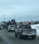 Large convoy in northwestern Alberta city shows support for Canada's oil and gas sector