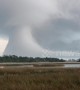 Microburst? Waterspout? Strange cloud formation baffles Oak Island, North Carolina residents