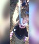 Little Girl gets Dizzy on the Playground