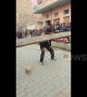 Iron-jawed Indian man throws 60kg log over his head using only his teeth
