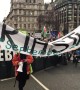 Extinction Rebellion leads march outside Westminster during PM Brexit vote