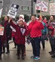 "We're not going to take it!" LA teachers' strike continues into third day