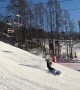 Rough Snowboarding Jump Landing