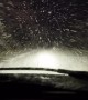 Driver navigates through harrowing blizzard conditions in Scottish Highlands