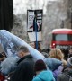 Anti-whaling activitists march to Japanese embassy in London