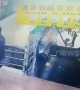 Escalator floor collapses just as man gets off the steps