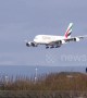 Pilot skilfully lands Airbus A380 despite near-50mph winds at Manchester Airport