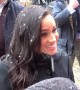Prince Harry and Meghan Markle meet Bristol well-wishers in the snow
