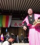 Sumo grand champion Hakuho tosses beans at 'setsubun' festival in Japan