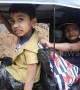 Indian man builds a fully functional mini auto-rickshaw for his children