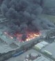 Drone footage shows extent of Ocado warehouse blaze in Andover