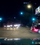 Extremely Close Call for Dog at Intersection