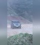 Hardtop Jeep turns into instant convertible after jump fail