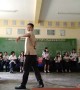 Teacher does full dance routine mid-class to his students' amazement