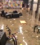 Gym suffers extreme flooding in Rio de Janeiro