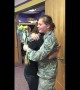 Soldier surprise visits little sister at school after returning home