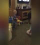 Little Girl makes Baby Brother Laugh!