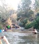 Elephant Flips Raft