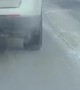 Motorist Launches Water Bottle in Traffic