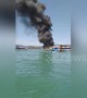 Over 50 passengers rescued from burning ferry in Malaysia