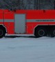 Fire Truck Does Some Snow Drifting