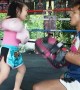 Five-year-old Muay Thai prodigy packs a punch while training with her father