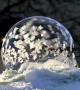 Beautiful footage of a bubble freezing at -30C in Canada's Saskatchewan