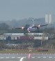 Planes struggle to land at Birmingham Airport in Storm Freya crosswinds