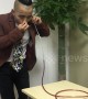 Chinese man is able to drink red wine from glass through his EARS