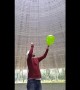 Crazy sounds inside nuclear power plant cooling tower