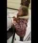 Little girl with special needs tells cashier \'I love you\' after he lets her bag groceries