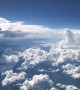 Airplane Views of a Passing Storm