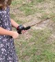 Fishing Surprise Send Little Girl Running