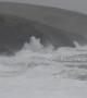 Waves smash UK coast as Storm Gareth tightens its grip