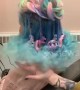 How to create a beautiful multicoloured hair carousel